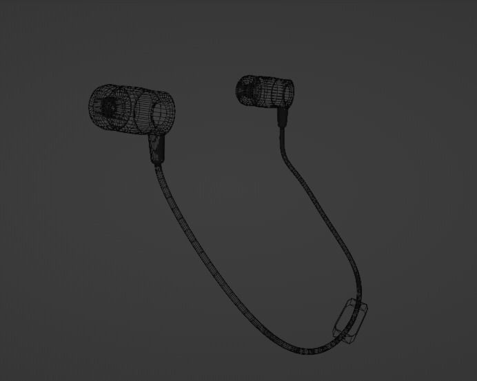 Low-Poly Handsfree 001 Low-poly 3D model_10