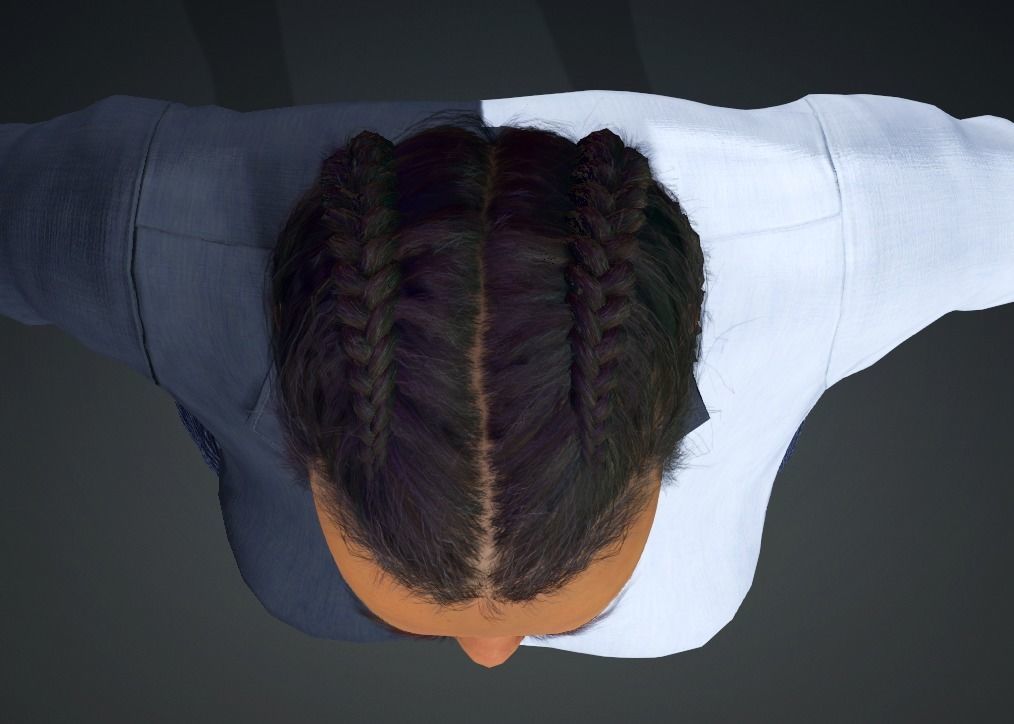 Meet FURAHA - Realistic black female real-time Low-poly 3D model_2