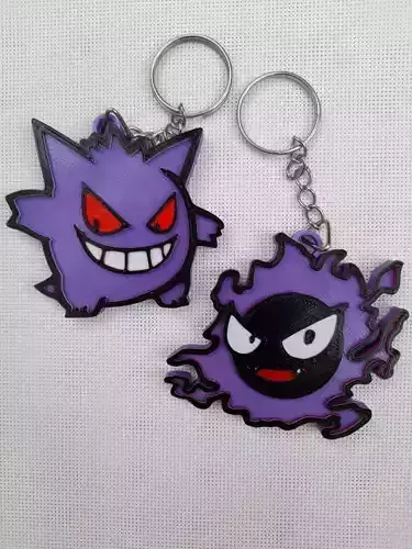LLAVERO GENGAR - GASTLY POKEMON 3D print model