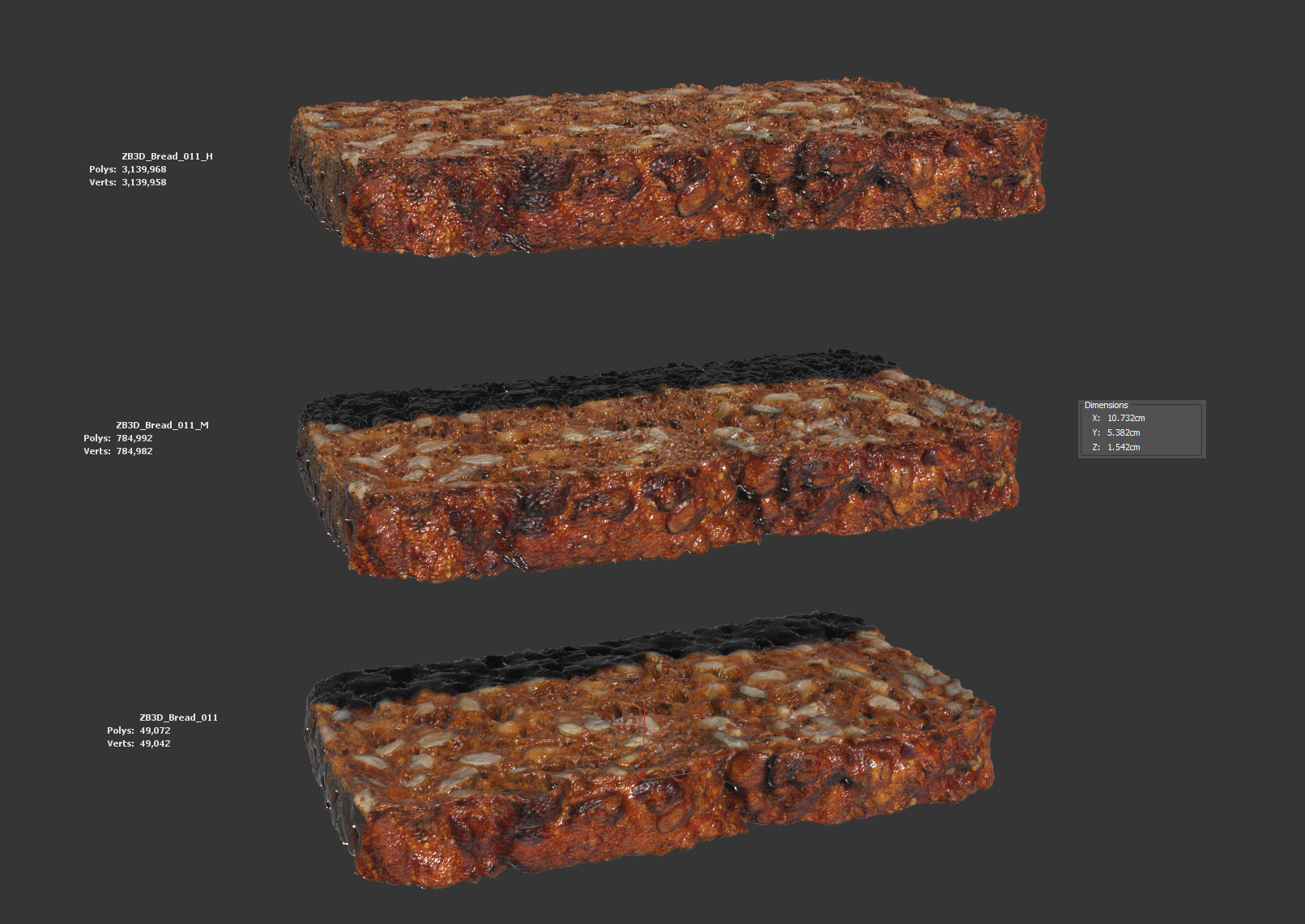 Bread 3D model_5