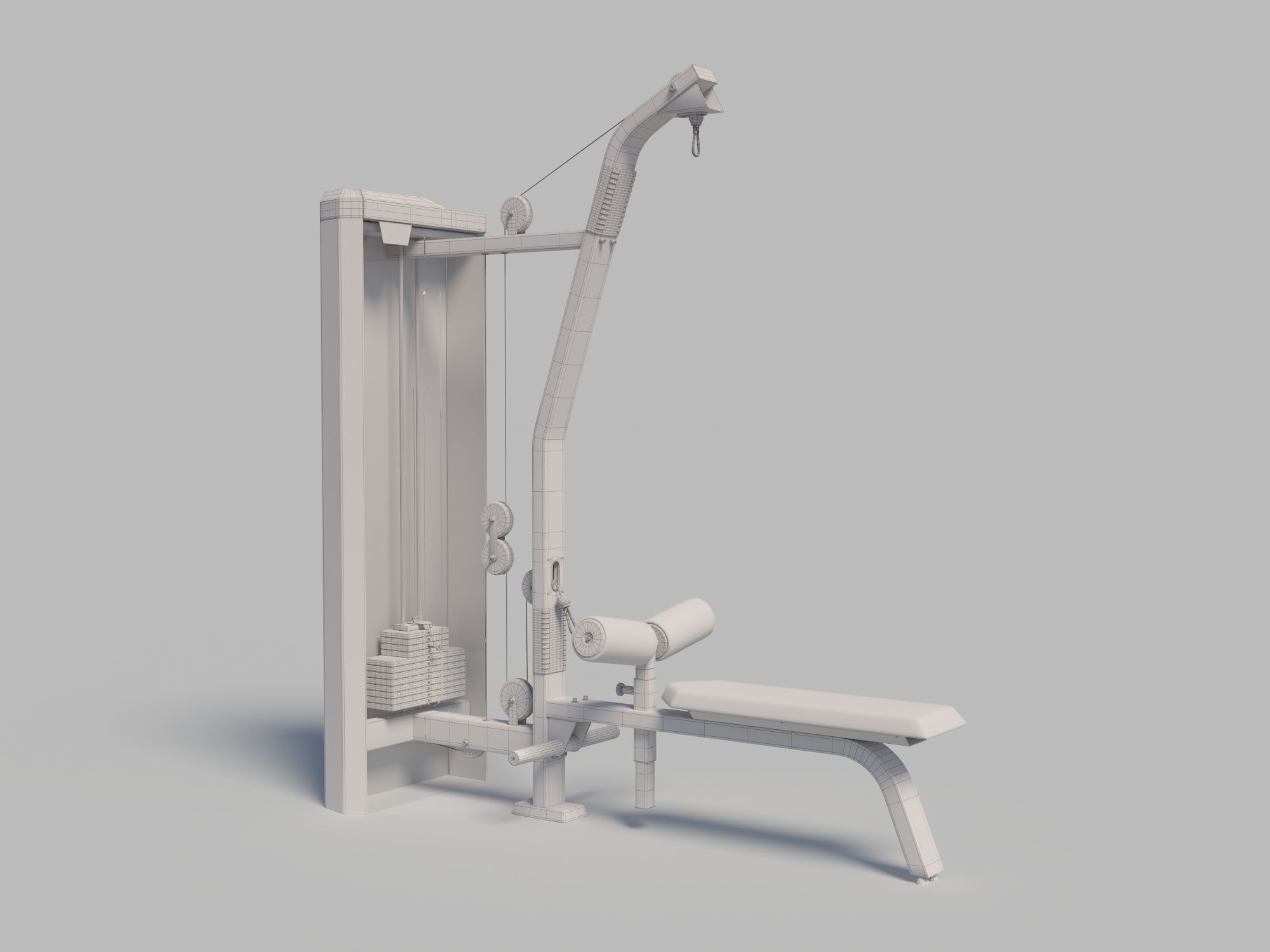 Idea High Low Pull Station from Movement 3D model_3