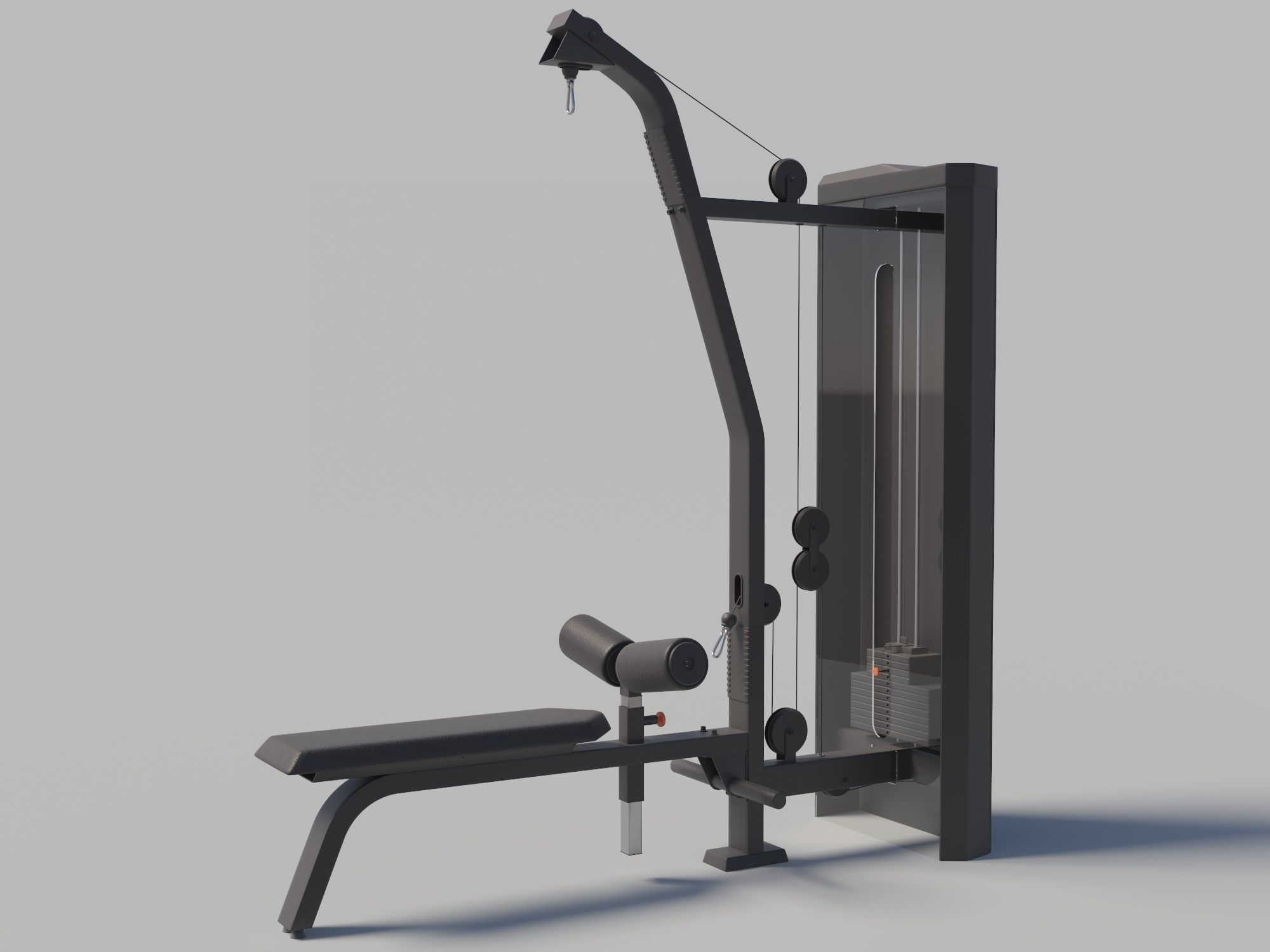 Idea High Low Pull Station from Movement 3D model_1