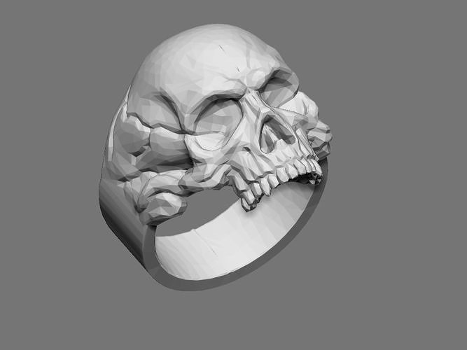skull ring  3D print model