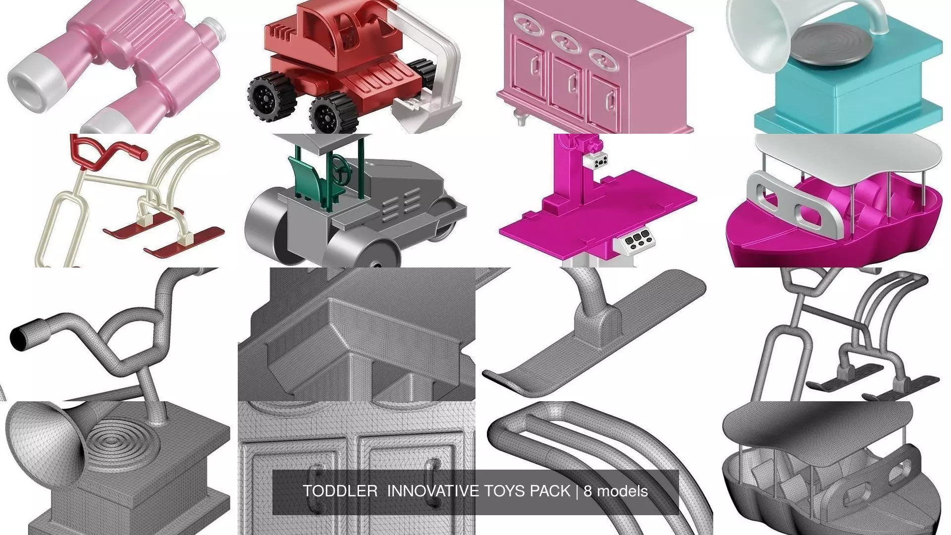 TODDLER  INNOVATIVE TOYS PACK 3D Model Collection_0