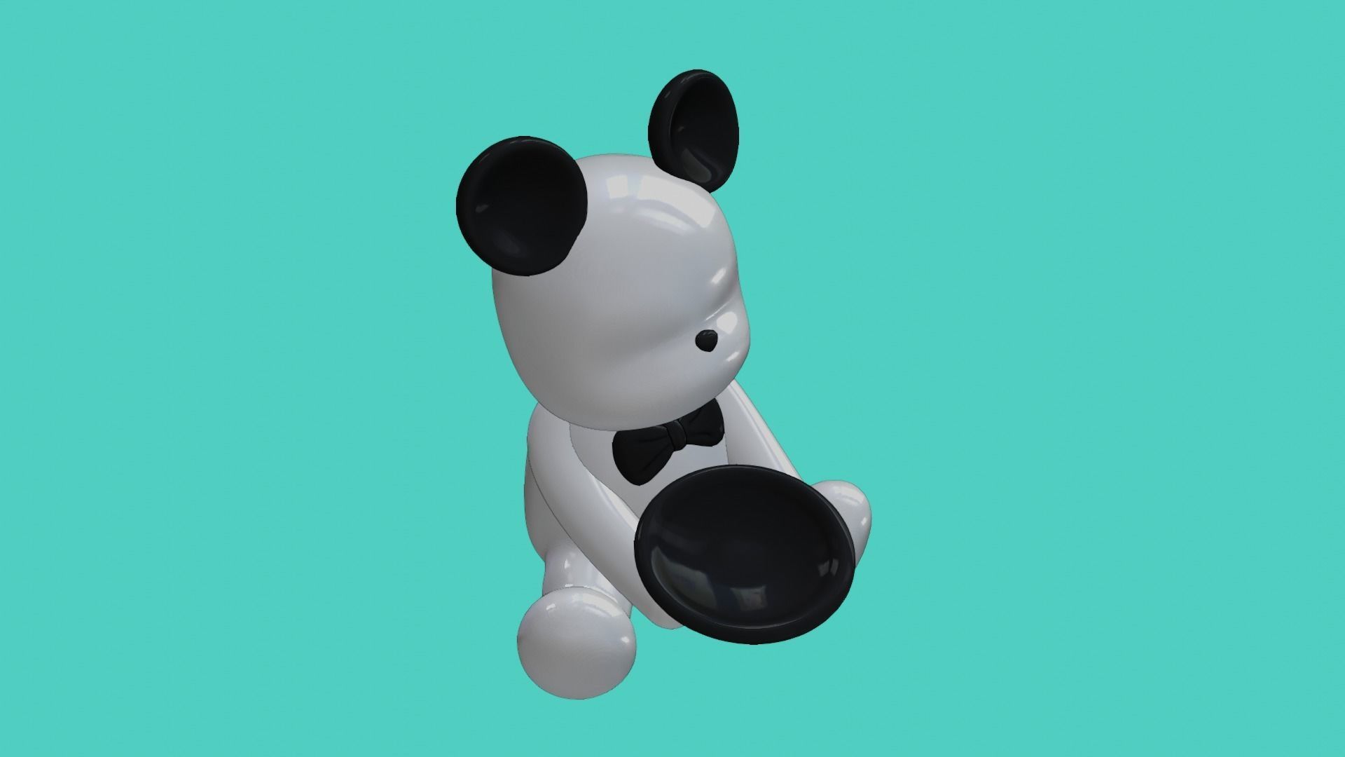 BEAR WITH TRAY 3D print model_13