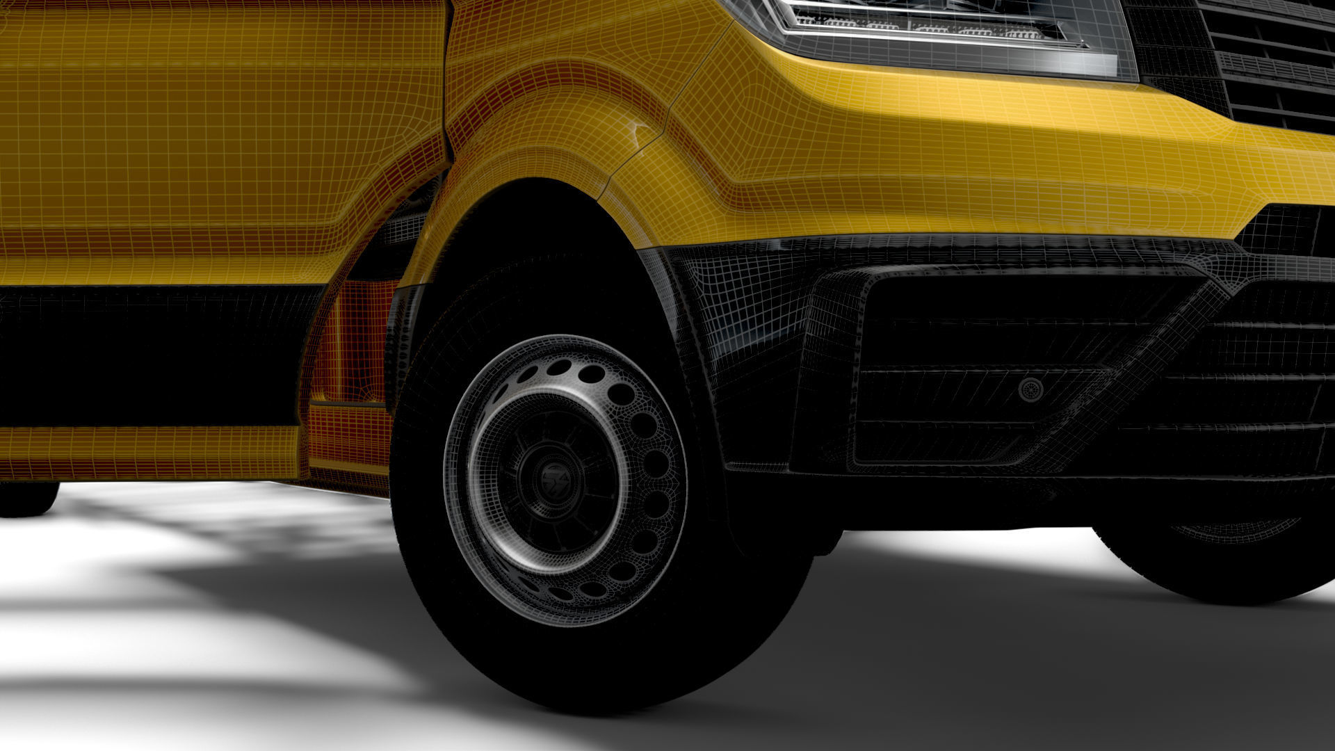 VW Crafter Chassis DoubleCab L3 HQInterior 2023 3D model_17