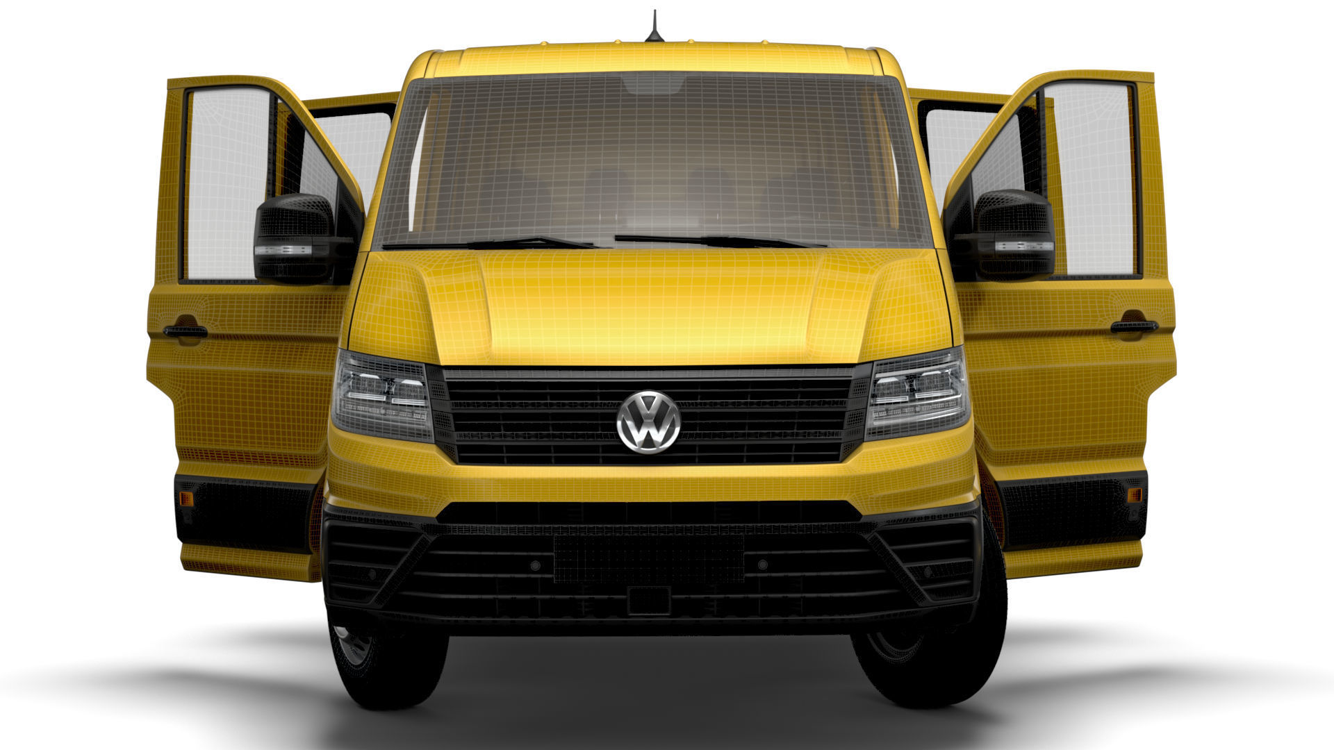 VW Crafter Chassis DoubleCab L3 HQInterior 2023 3D model_18