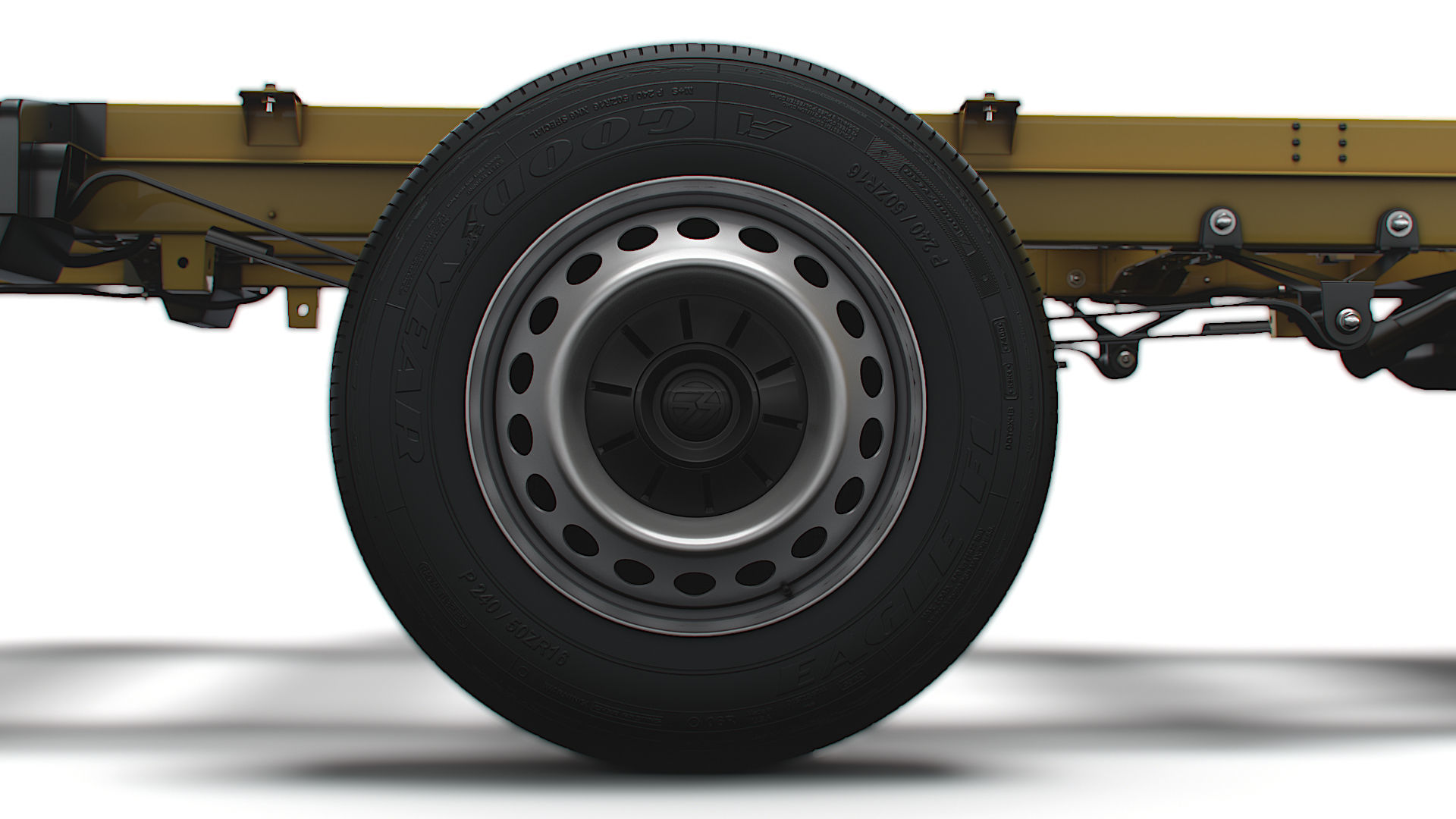 VW Crafter Chassis DoubleCab L3 HQInterior 2023 3D model_9