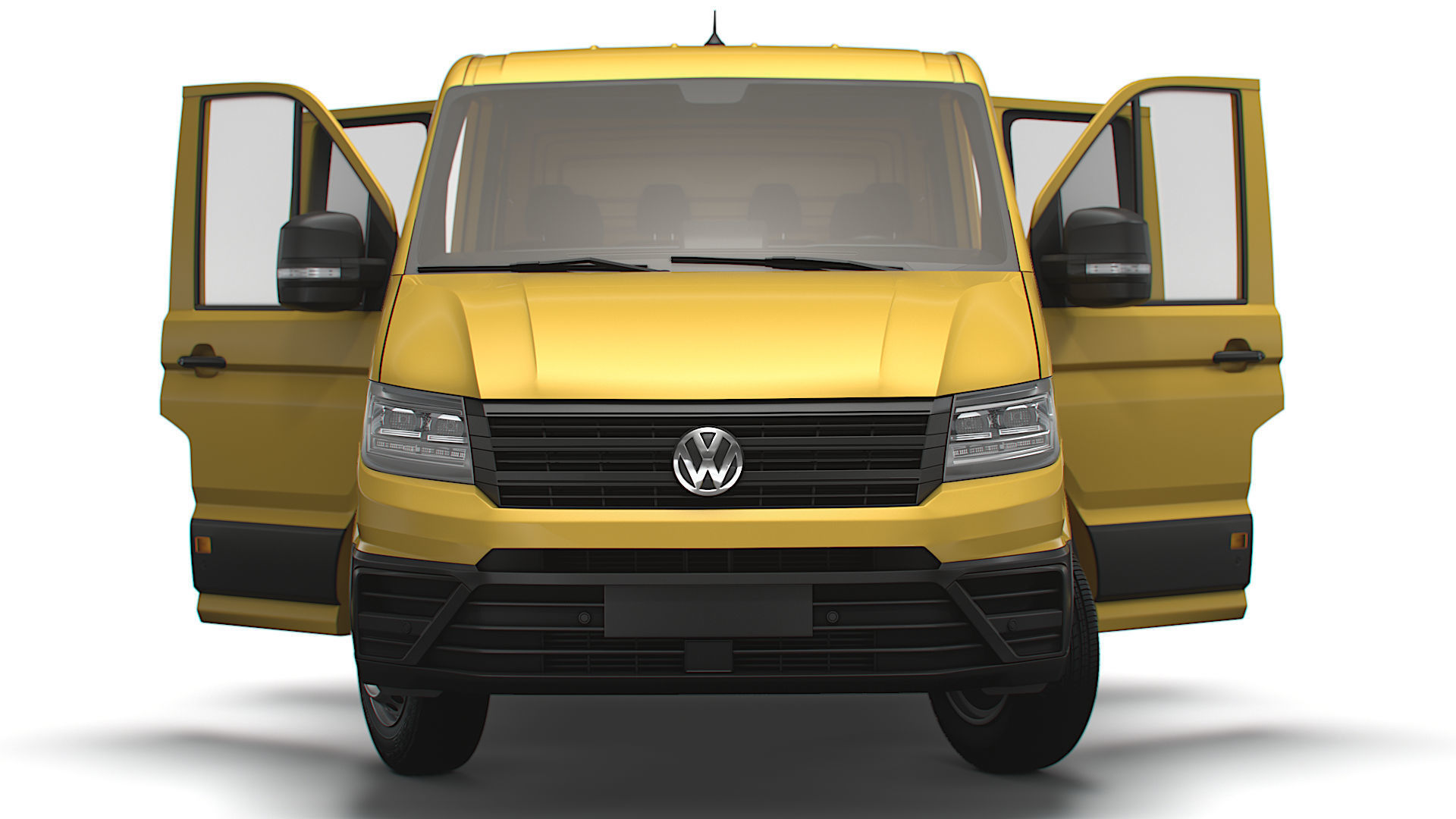 VW Crafter Chassis DoubleCab L3 HQInterior 2023 3D model_6