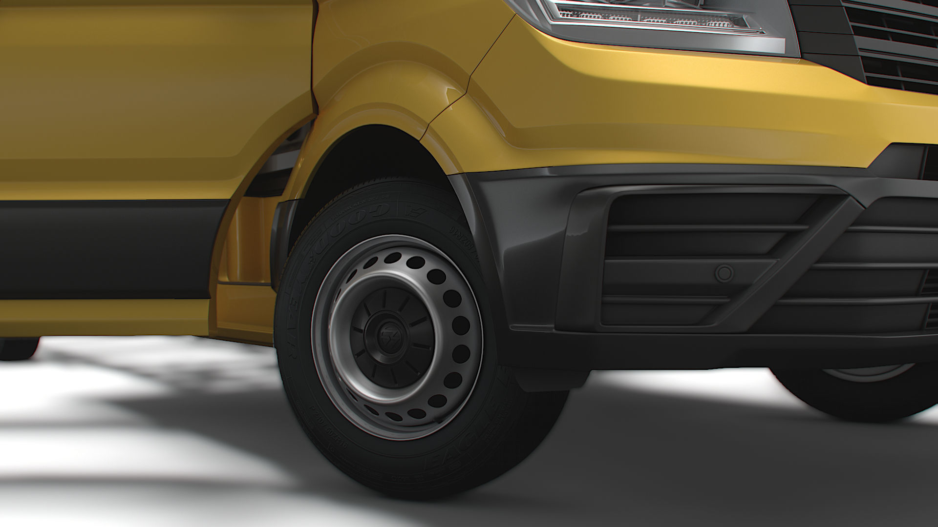 VW Crafter Chassis DoubleCab L3 HQInterior 2023 3D model_5