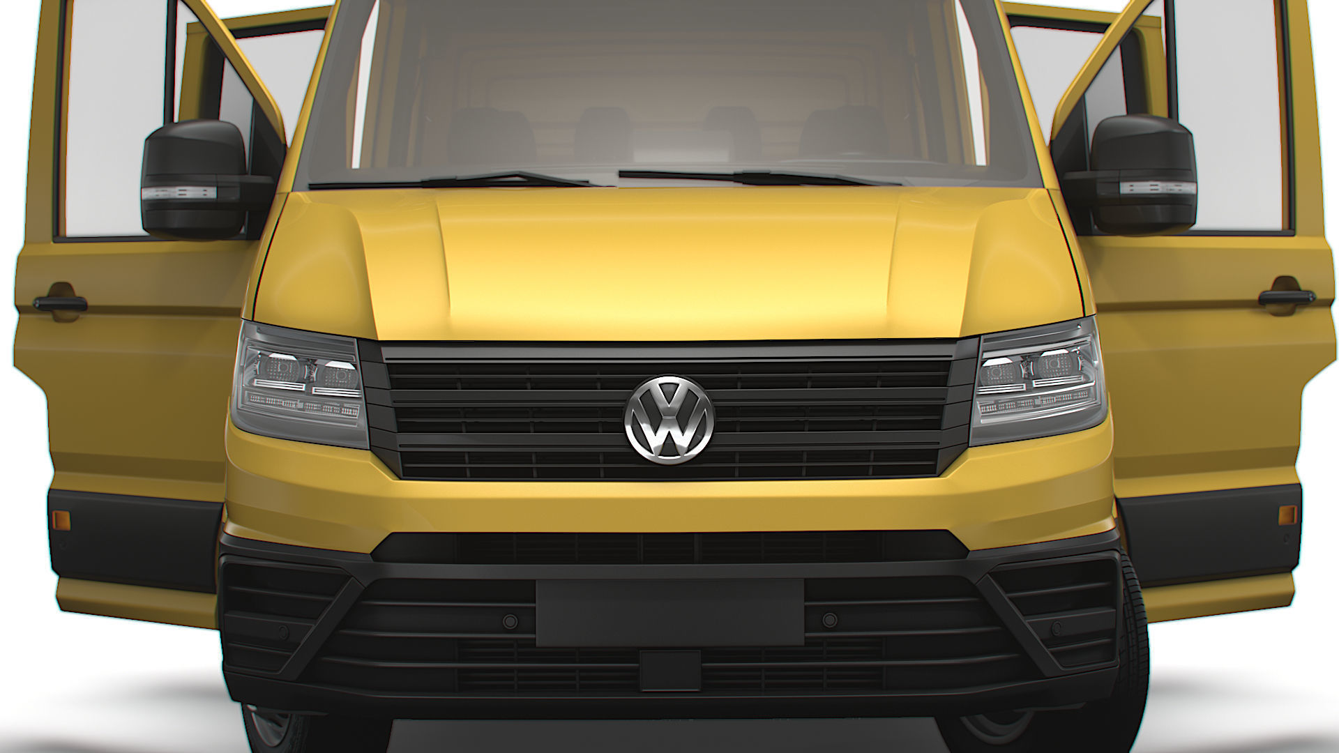 VW Crafter Chassis DoubleCab L3 HQInterior 2023 3D model_7