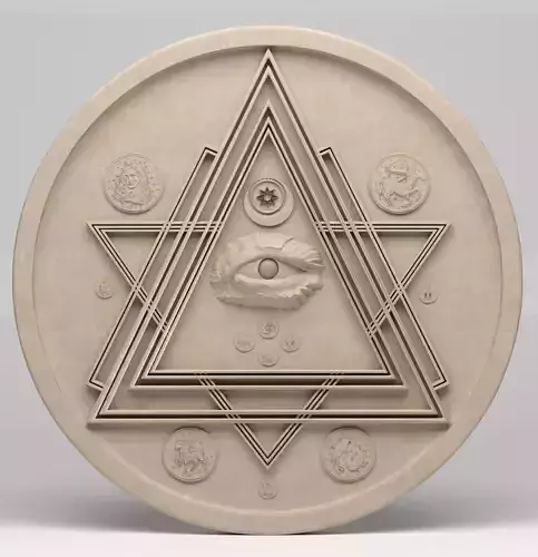 3d models for cnc all seeing eye
