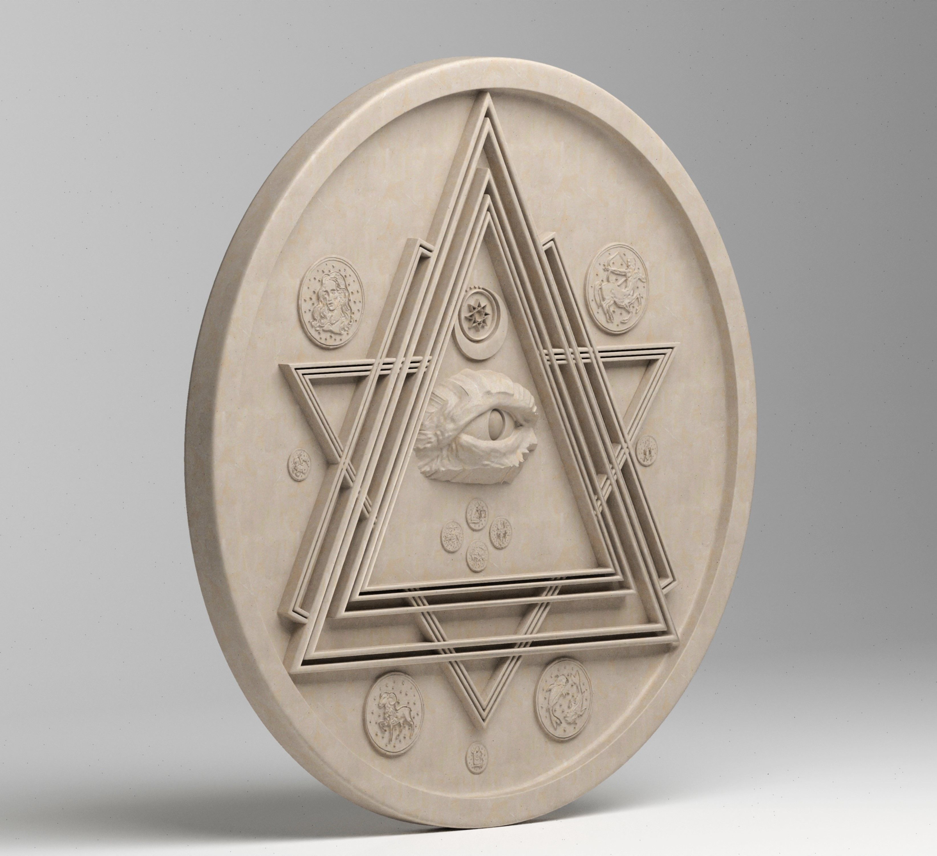 3d models for cnc all seeing eye 3D model_1