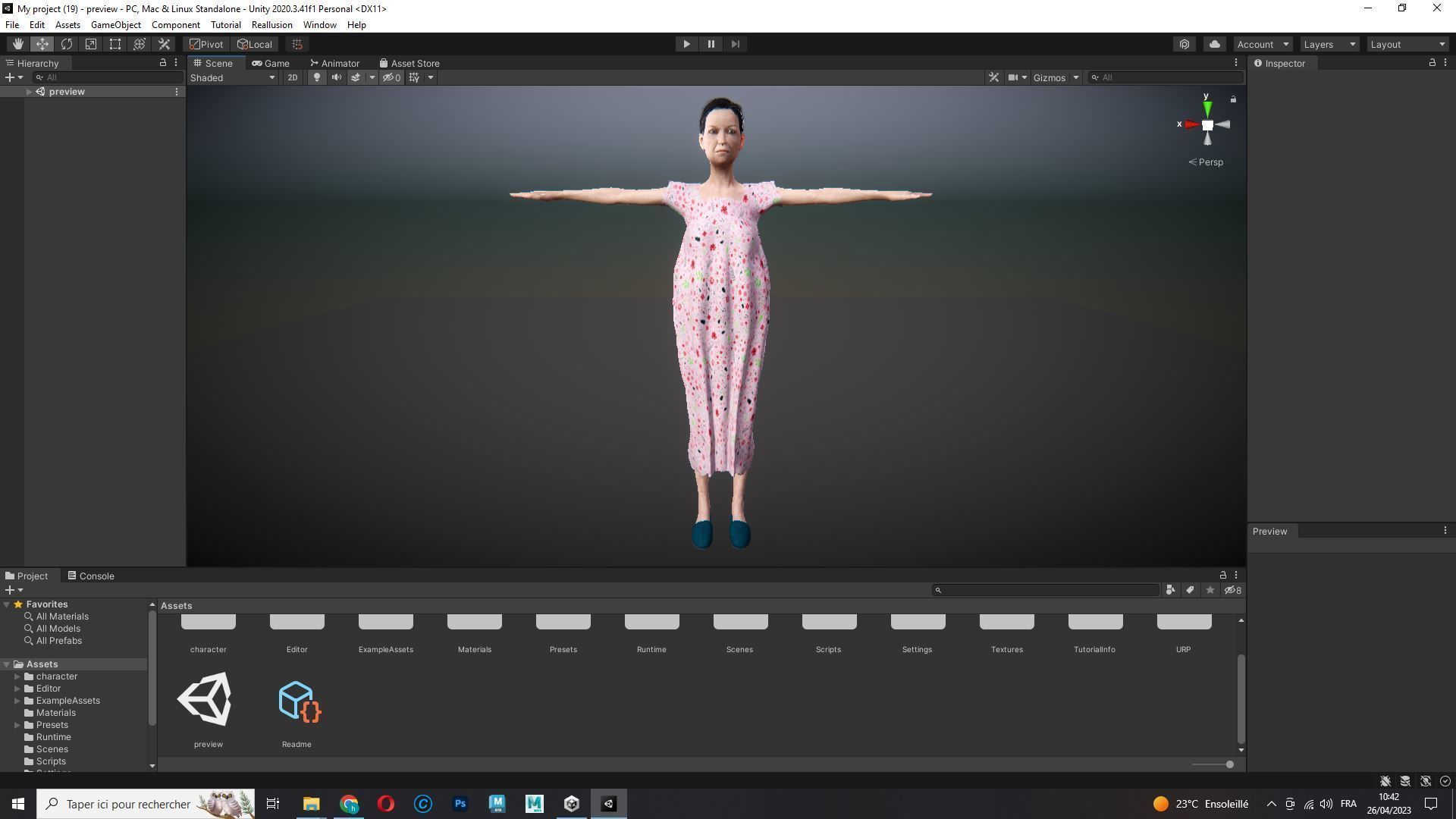 Evelyn - Realistic Old Woman Low-poly 3D model_23