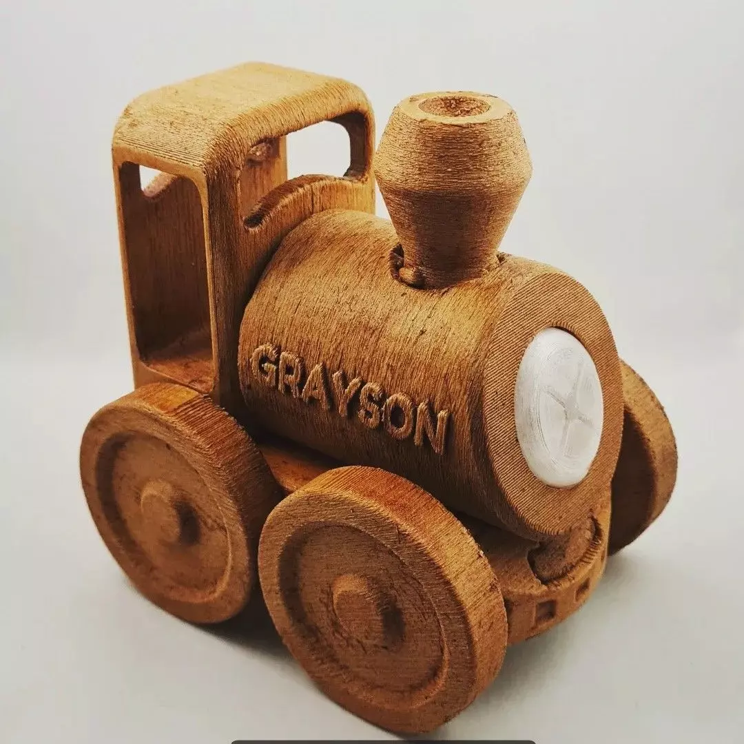 3D Printable Wooden Toy Train Set 3D print model