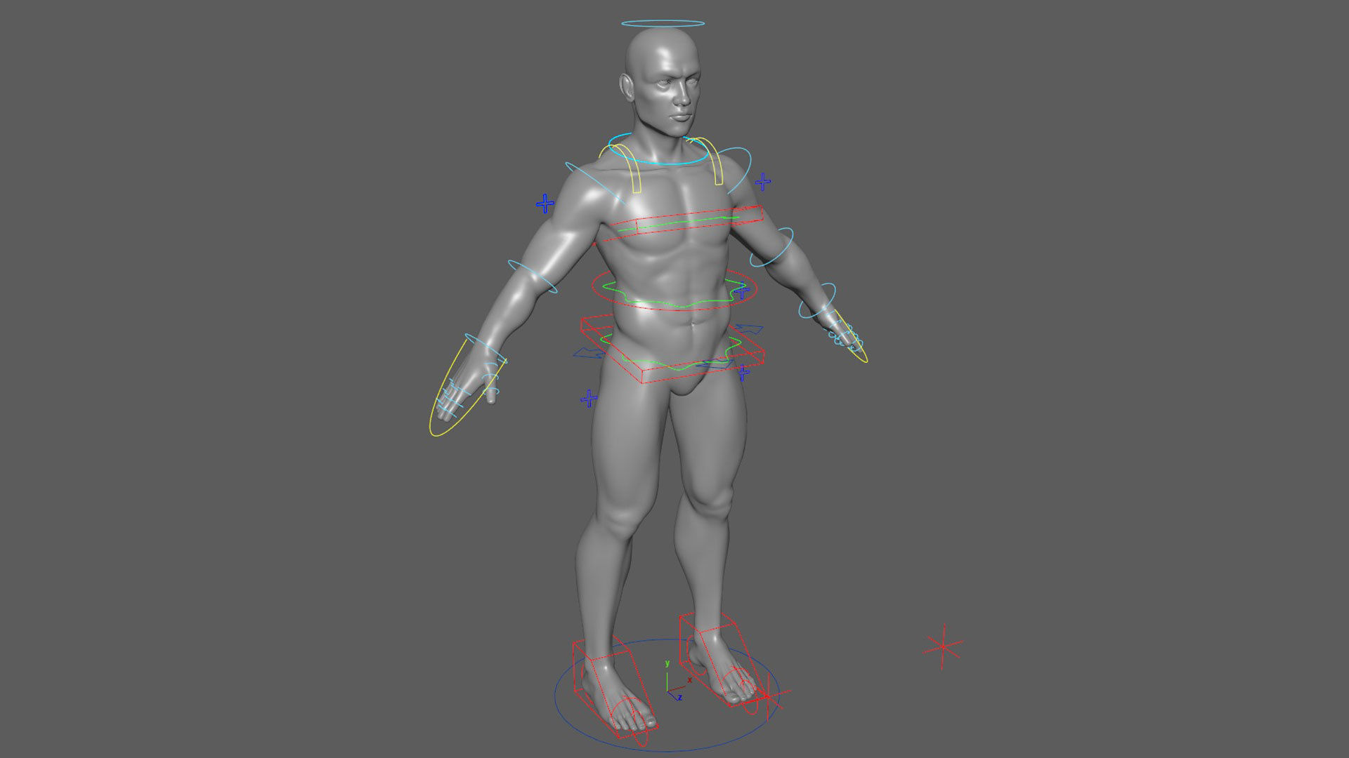 Base Mesh Male Character 3D model_15