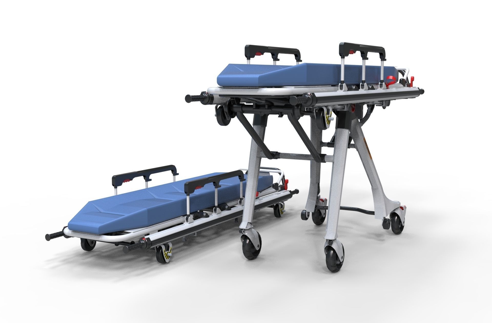 Stretcher emergency Hospital 3d model  3D model_4