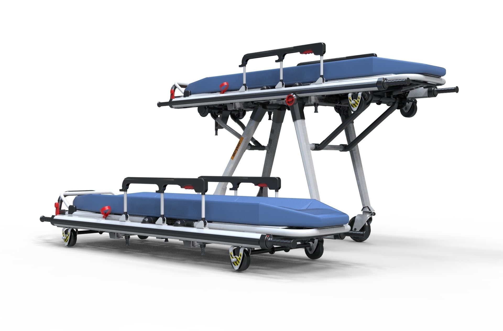 Stretcher emergency Hospital 3d model  3D model_6