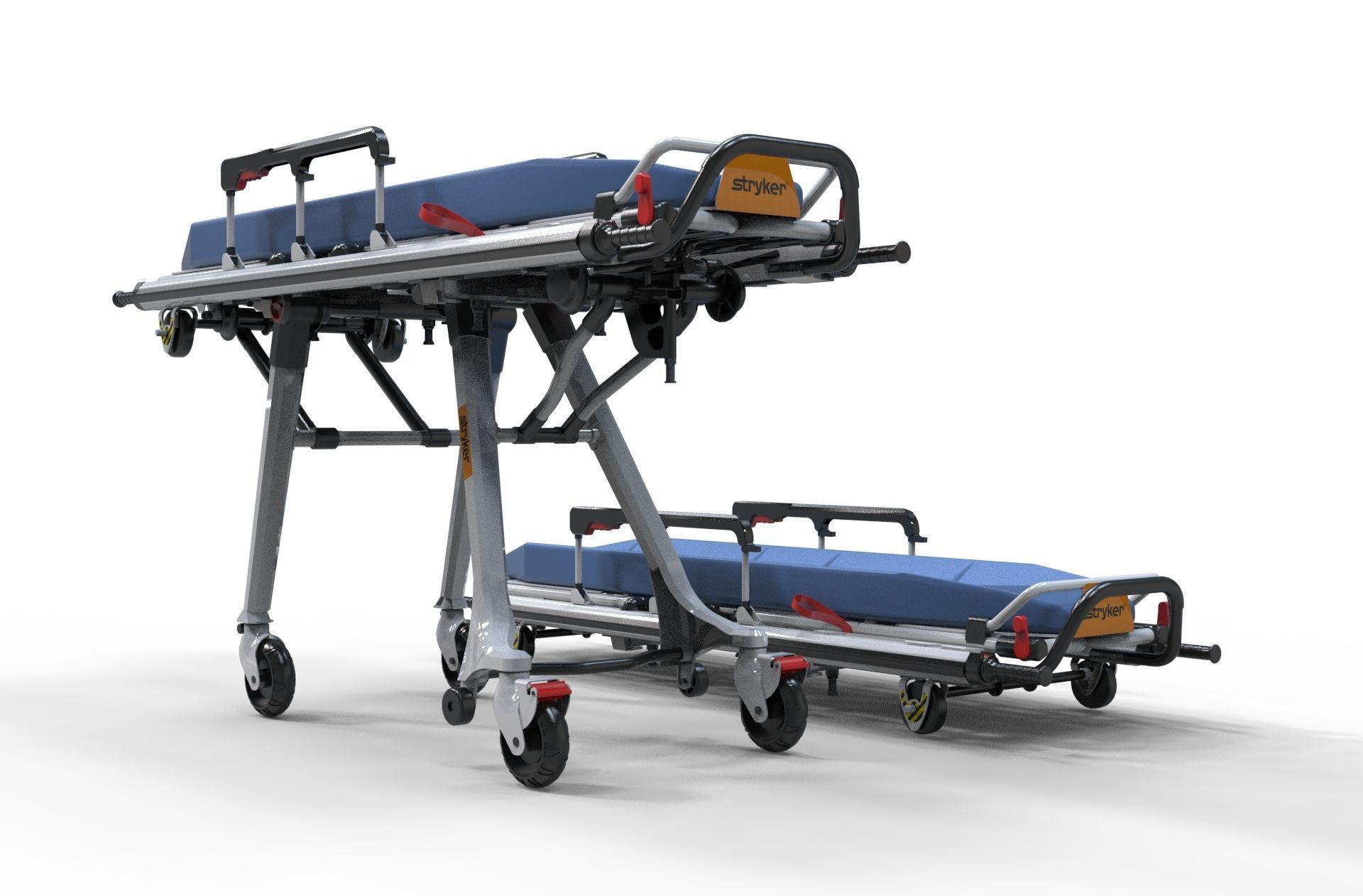 Stretcher emergency Hospital 3d model  3D model_3