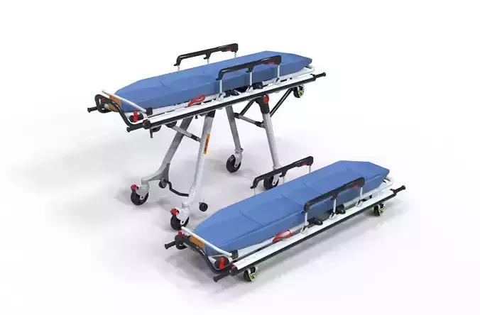 Stretcher emergency Hospital 3d model  3D model