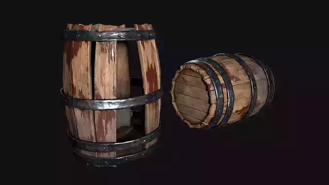 Game ready wooden barrel