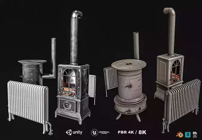 Radiator Pack Low-poly 3D model
