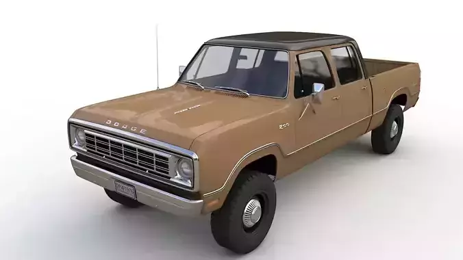 Dodge Power Wagon Crewcab 1976 3D model