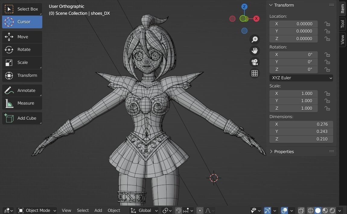 Love Angel Daisy 3D model_5