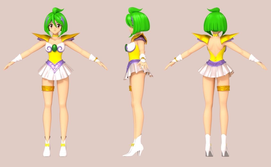 Love Angel Daisy 3D model_2