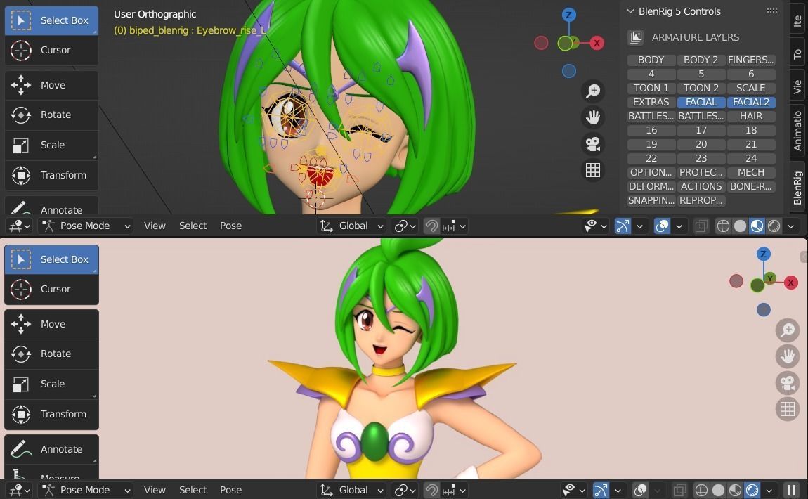 Love Angel Daisy 3D model_7