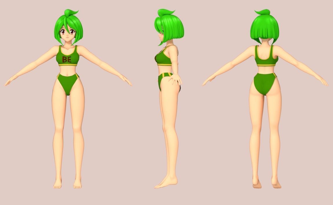 Love Angel Daisy 3D model_4