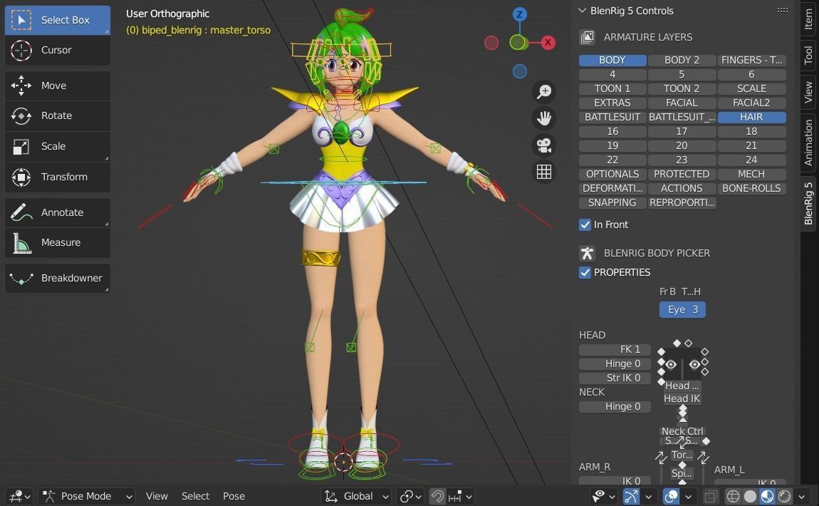 Love Angel Daisy 3D model_6