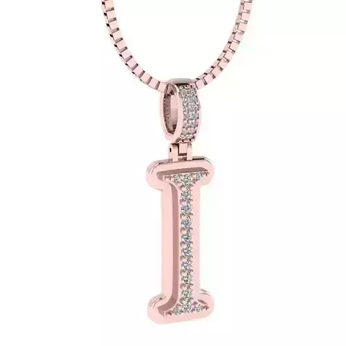 Alphabet Luxury pendant I 3D print model