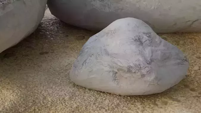 Rocks and sand