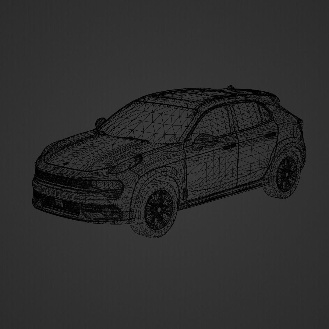 Lynk And Co 02 2021 Low-poly 3D model_7