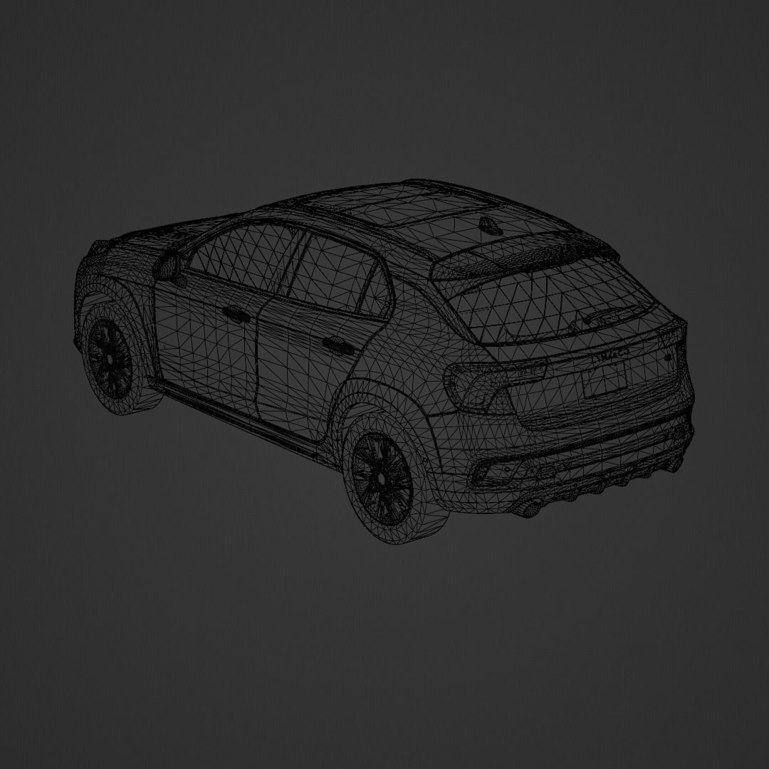 Lynk And Co 02 2021 Low-poly 3D model_8