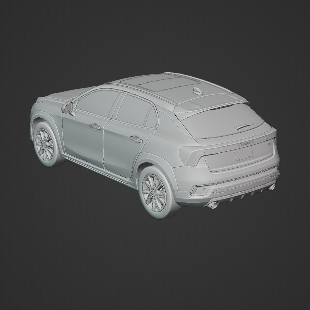 Lynk And Co 02 2021 Low-poly 3D model_6