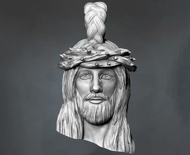 Jesus Christ Pendant Jewelry christianity necklace  3D print model