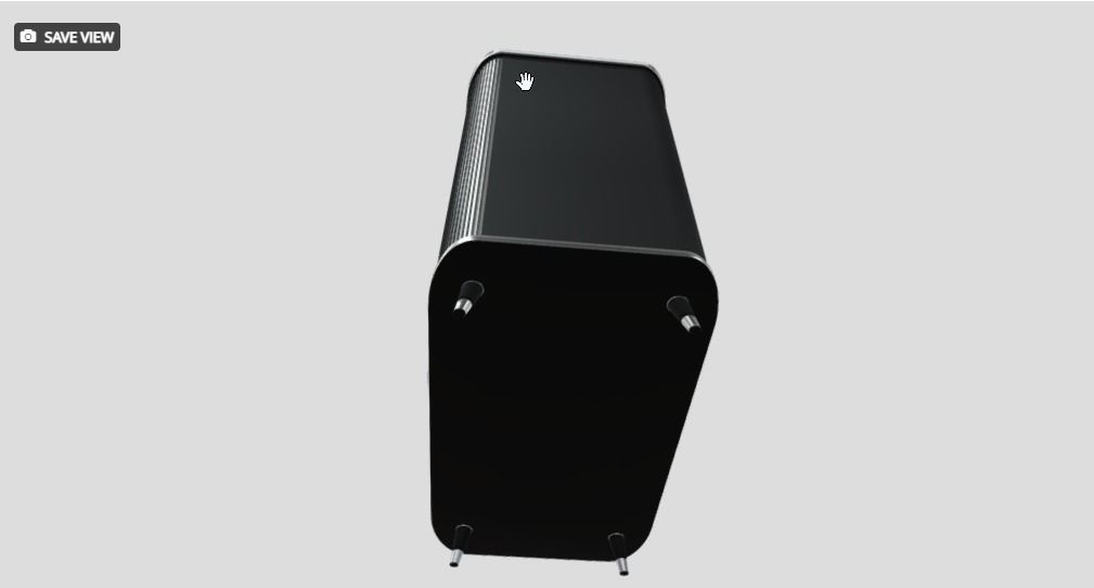 Bold and Beautiful The Sleek Black Bedside Table 3D model_4