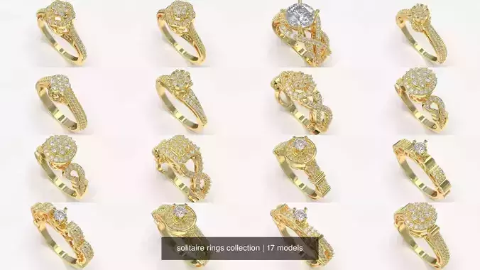 solitaire rings collection