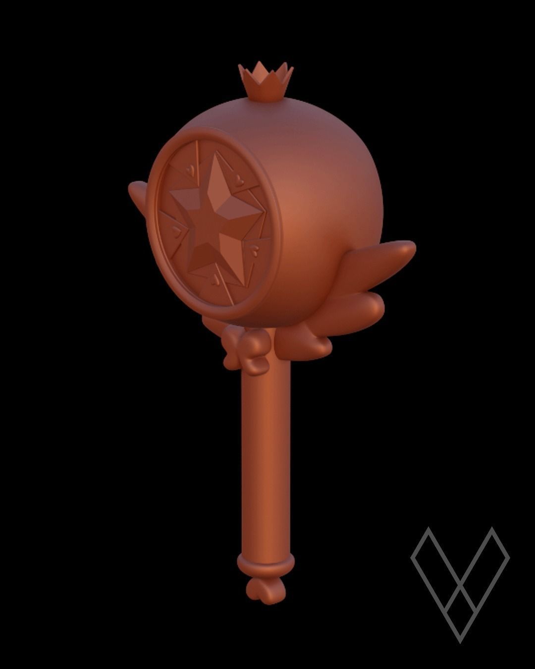 Star Butterfly Wand 1 3D model 3D printable | CGTrader