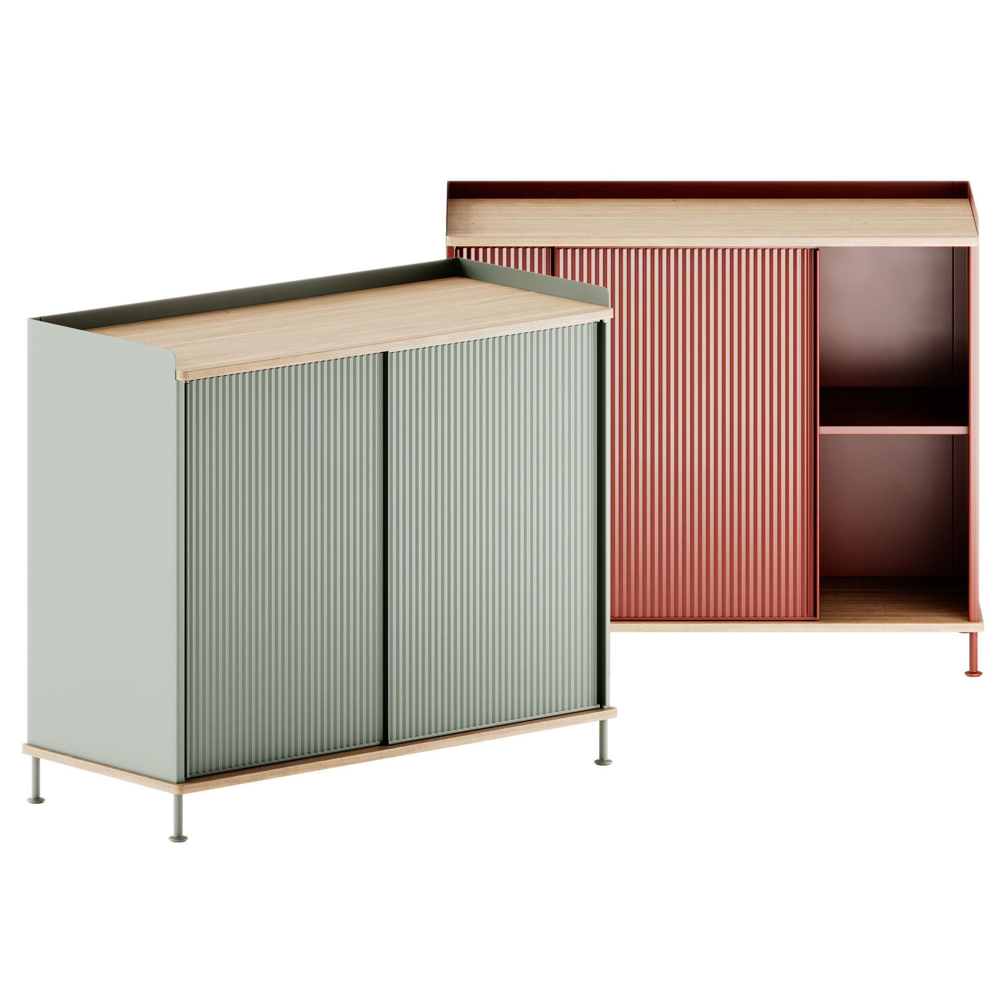 Enfold Sideboard Storage by Muuto 3D model_1