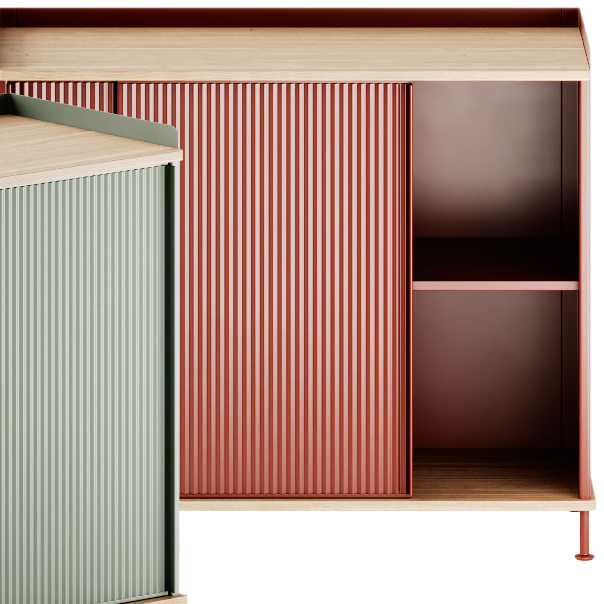 Enfold Sideboard Storage by Muuto 3D model_4