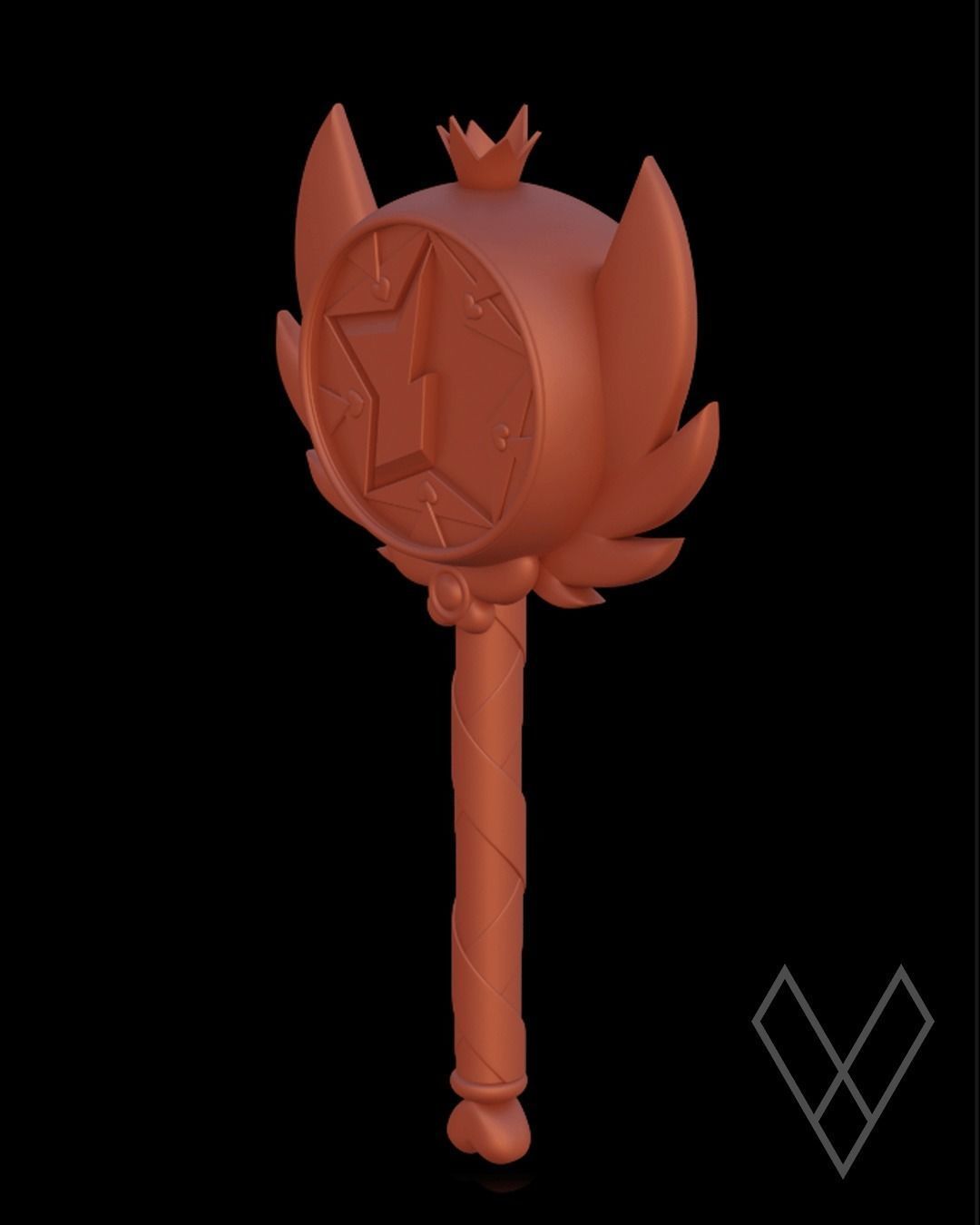 Star Butterfly Wand 2 3D print model_3