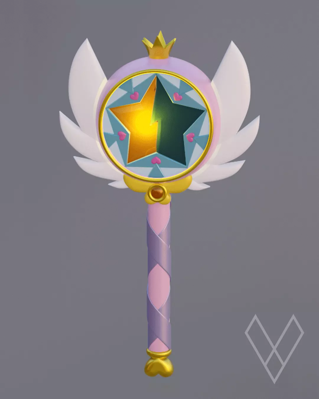 Star Butterfly Wand 2 3D print model_0