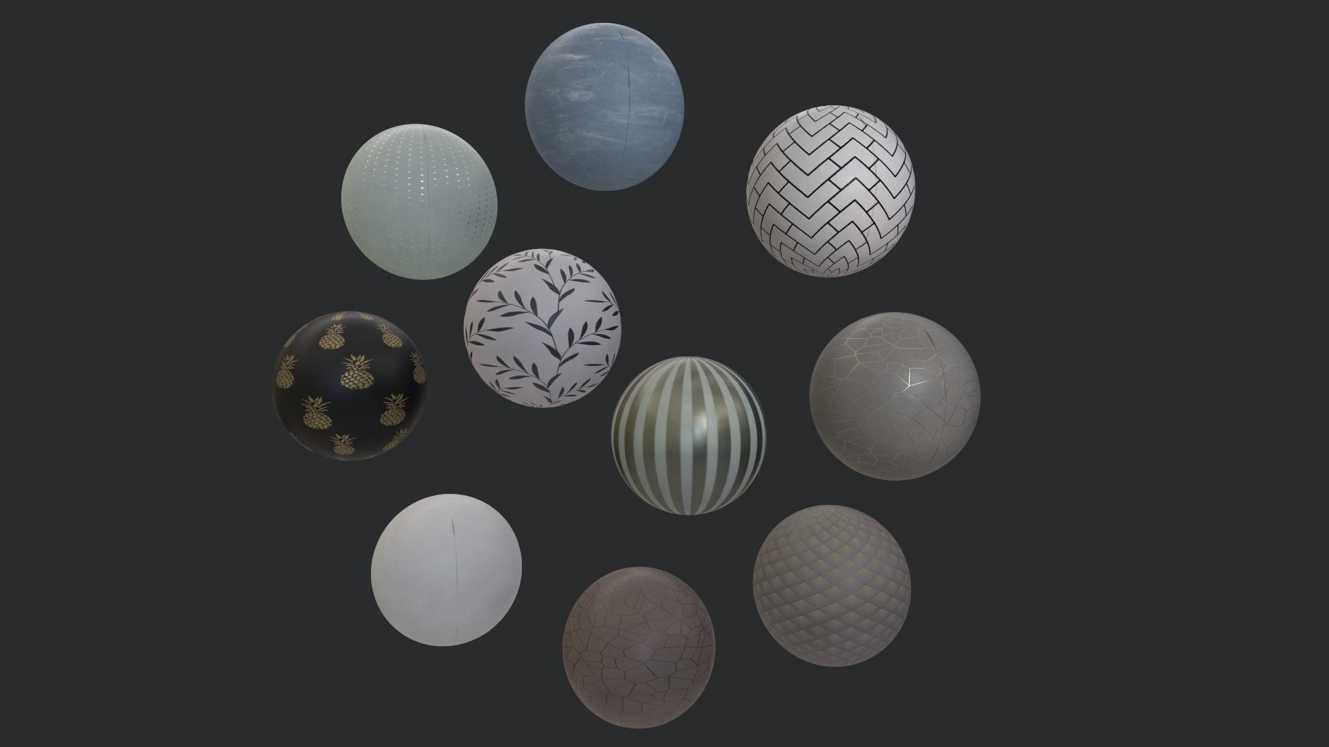 10 WALLPAPPER MATERIALS PBR - SEAMLESS Texture and sbsar File Texture_3