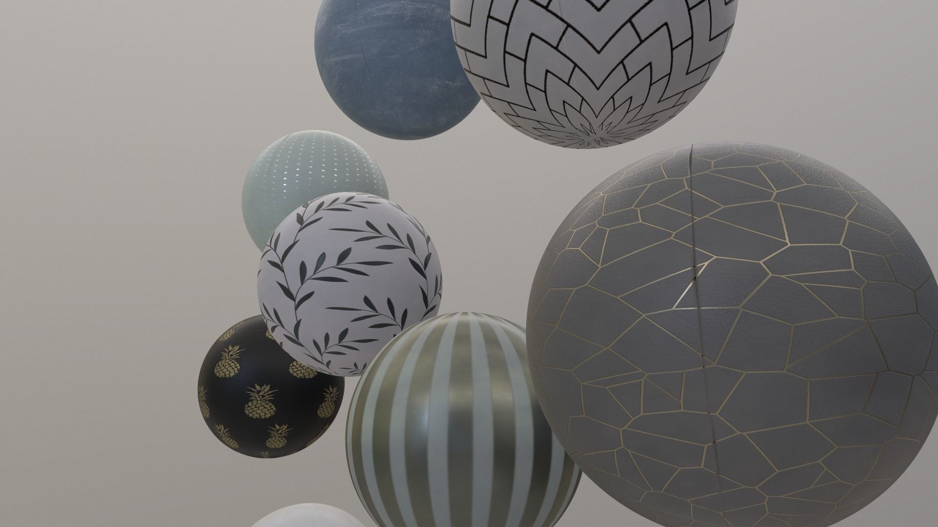 10 WALLPAPPER MATERIALS PBR - SEAMLESS Texture and sbsar File Texture_16