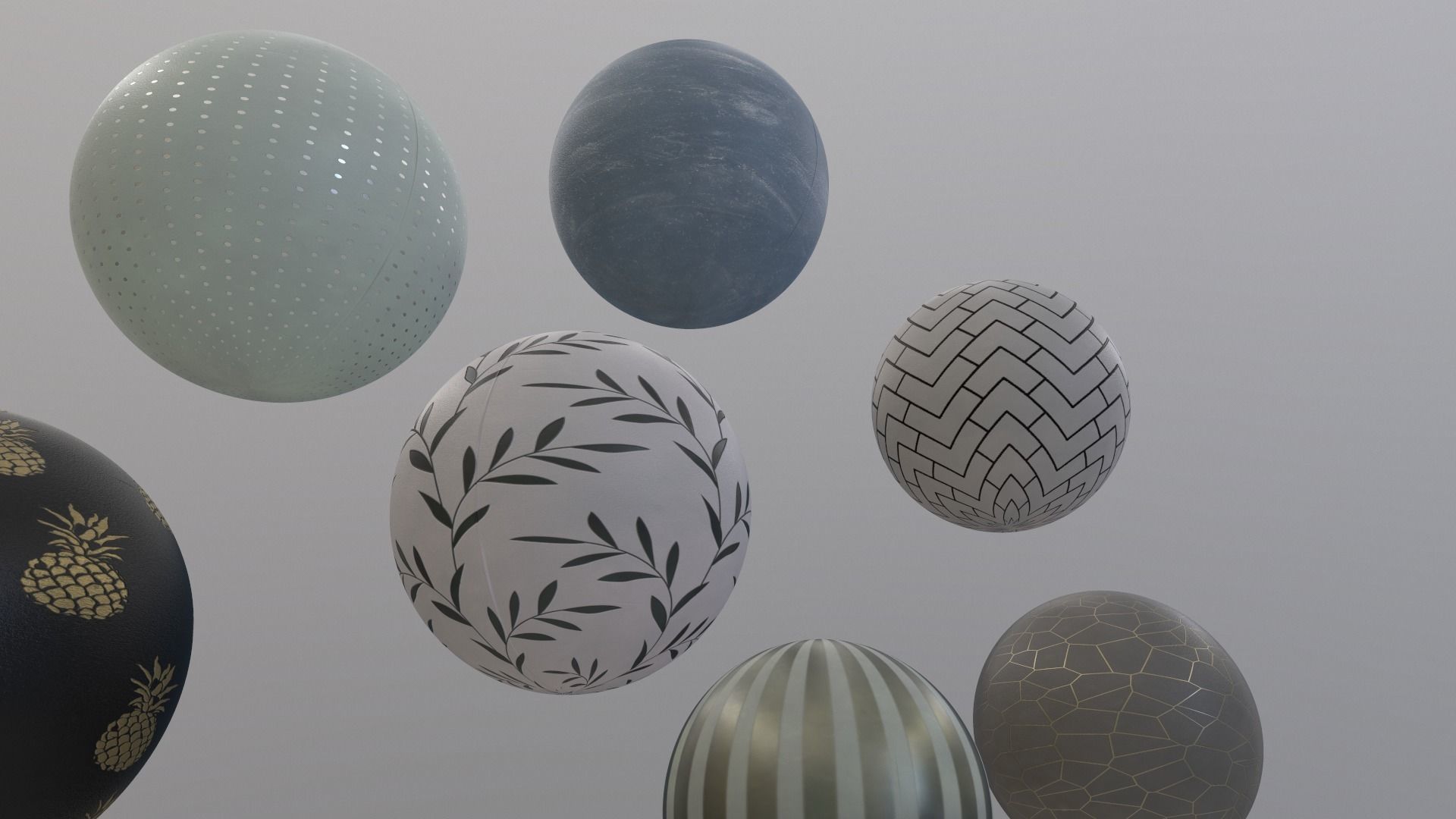 10 WALLPAPPER MATERIALS PBR - SEAMLESS Texture and sbsar File Texture_15