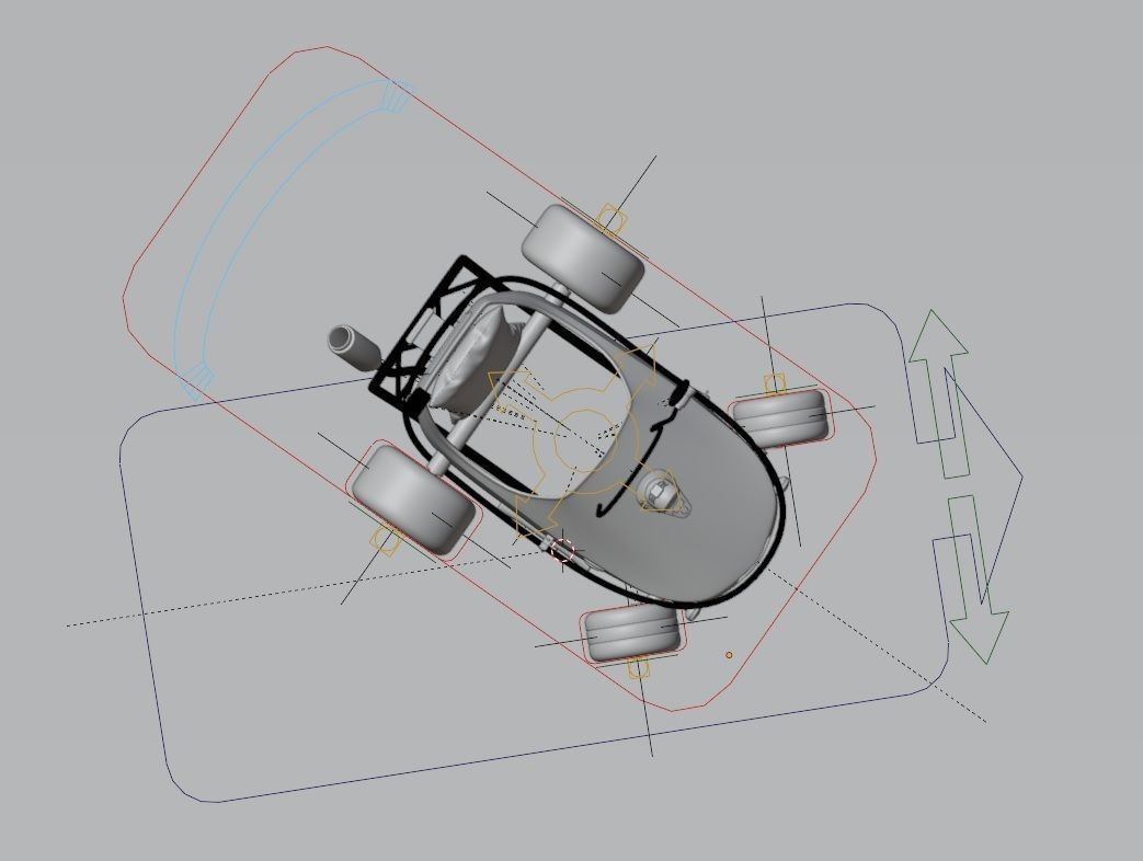 Gokart - Mini Racing Car 3D model_7