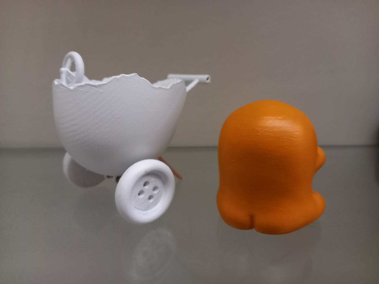 GUDETAMA AND CAR - GUDETAMA MAS CARRITO  3D print model_16